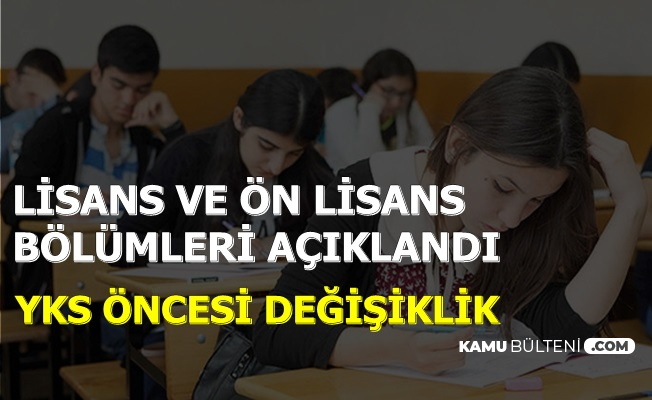 2020 Yks Oncesi Bir Degisiklik Daha