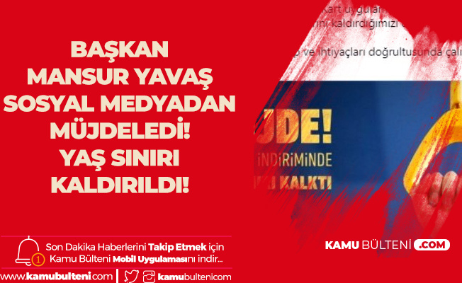 Ankara Buyuksehir Belediyesi Nden Ornek Proje Yas Siniri Da Kaldirildi