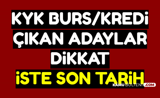 Kyk Burs Kredi Taahhutname Onay Sayfasi Ve 2020 Ilk Burs Yatma Tarihi