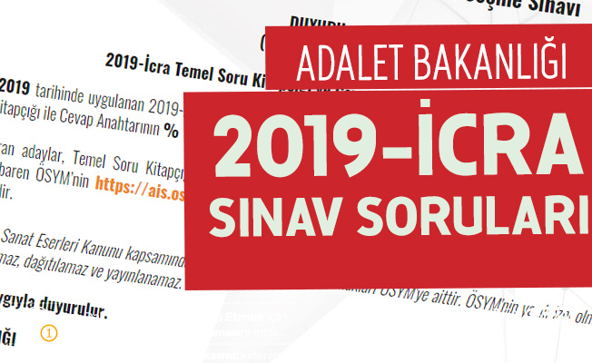 2019 Icra Mudur Ve Mudur Yardimcilarini Secme Sinavi Sorulari Ve Cevap Anahtari Yayimlandi