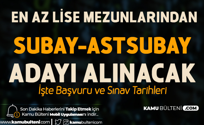 2020 Msu Ile Lise Mezunlarindan Subay Ve Astsubay Adayi Ogrenci Alimi Icin Basvuru Sartlari