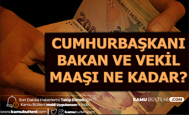 bakan ve milletvekillerinin 2020