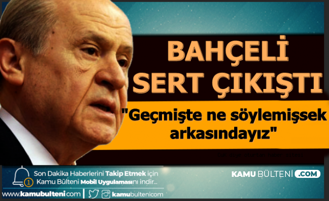 Devlet Bahceli Den Kanal Istanbul Cikisi Gecmiste Ne Soylediysek Arkasindayiz