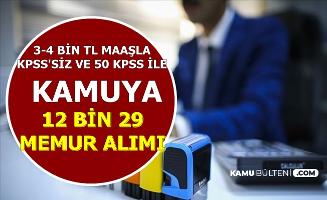 kamuya 12 bin 29 memur personel