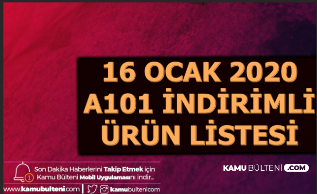 16 ocak 2020 a101 aktuel urunler katalogu