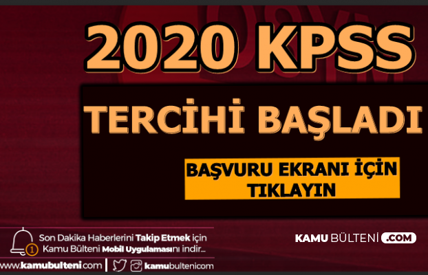 2020 Nin Ilk Kpss Tercihleri Basladi Mulakatsiz Buro Memuru Ve Tekniker Alimi