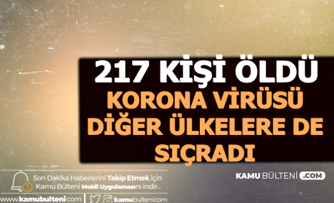 217 Kişi Öldü-Korona Virüsü 23 Ülkede