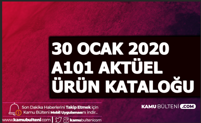 30 Ocak A101 Aktüel Kataloğu-İşte İndirimler