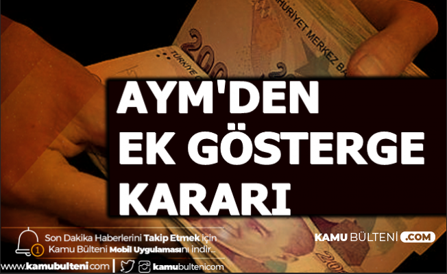 AYM'den Ek Gösterge Kararı