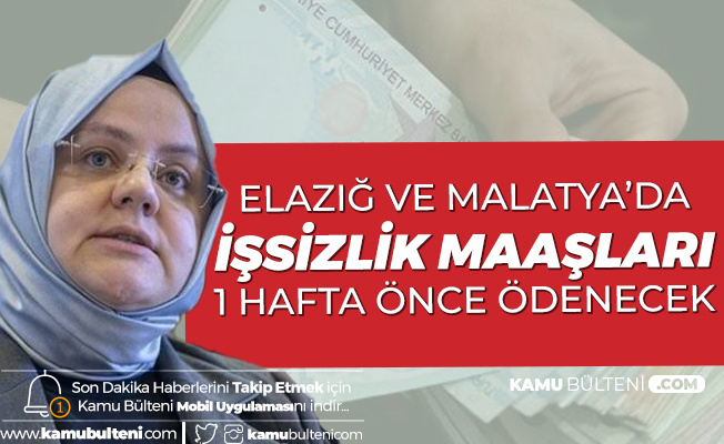 Elazığ ve Malatya'da İşsizlik Maaşı Ödemeleri 31 Ocak'ta Yapılacak
