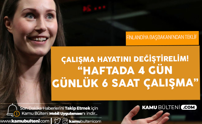 Finlandiya Basbakani Marin Den Cok Konusulacak Teklif Insanlar Ailelerine Zaman Ayirsin Calisma Suresi 4 Gune Indirilsin