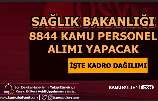 iste kadro dagilimi saglik bakanligi mulakatsiz 8 bin 844 kamu personel alimi yapacak