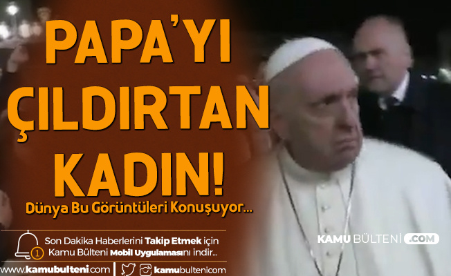 Öfkeli Papa! Kendisini Çeken Kadına Böyle Vurdu Öfkeli Papa! Kendisini Çeken Kadına Böyle Vurdu