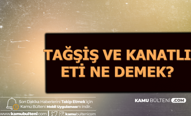 Tağşiş ve Kanatlı Eti Ne Demek? Kanatlı Eti Hangi Hayvanın Etidir?