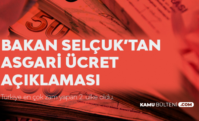 Aile, Çalışma ve Sosyal Hizmetler Bakanı Selçuk'tan Asgari Ücret Açıklaması Aile, Çalışma ve Sosyal Hizmetler Bakanı Selçuk'tan Asgari Ücret Açıklaması