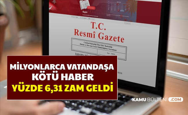 Araç Sahiplerine Kötü Haber: Yüzde 6,31'lik Zam Resmi Gazete'de Yayımlandı
