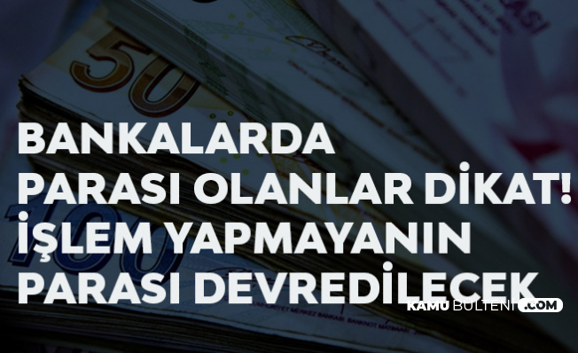Bankada Parası Olanlar! Paralar Devredilecek, Buradan Kontrol Edin Bankada Parası Olanlar! Paralar Devredilecek, Buradan Kontrol Edin