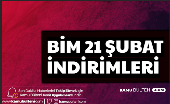 Bim 21 Şubat 2020 İndirimli Ürünler Aktüel Kataloğu