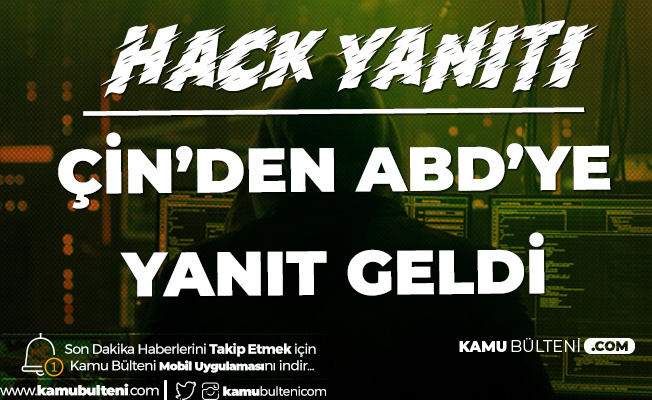 Çin'den ABD'nin 'Hırsızlık' Suçlamalarına Yanıt Geldi