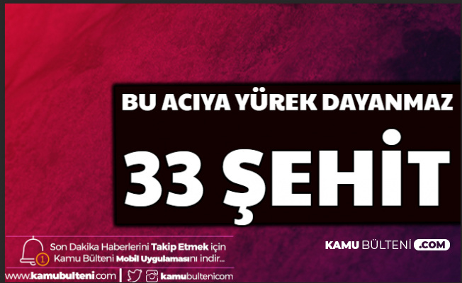 Hatay Valisi Rahmi Doğan: 33 Şehidimiz Var