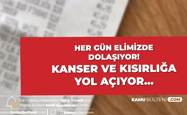 Her Gün Elimizde Dolaşıyor! Uyarı Geldi: Kanser ve Kısırlığa Neden Oluyor!