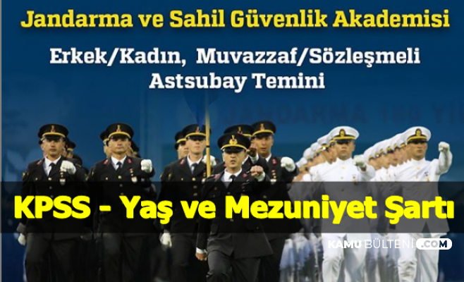 JÖH Olmak İsteyenler: Jandarma Astsubay Alımı KPSS - Yaş ve Mezuniyet Şartı 2020