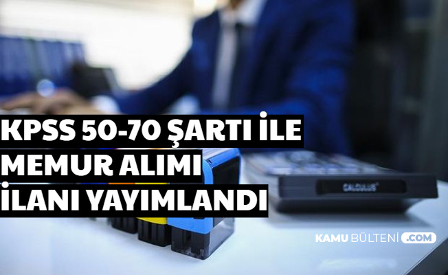 3500-4000 TL Maaşla Belediyeye Memur Alımı-50-70 KPSS ile