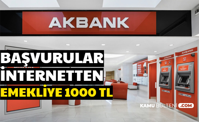 Başvurular İnternetten: Emekliye 1000 TL Promosyon