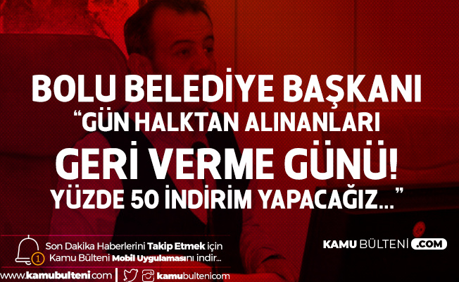 Bolu Belediyesi Su Fiyatlarında %50 İndirime Gidiyor