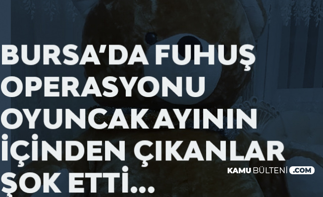 Bursa Merkezli 3 İlde Fuhuş Operasyonu! Oyuncak Ayının içinden Çıkanlar Şok Etti