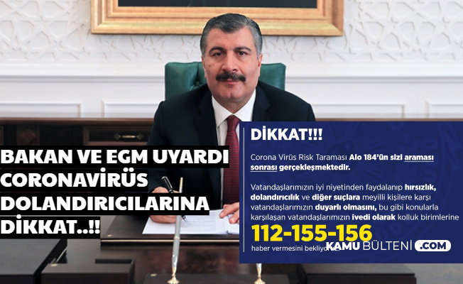 Fahrettin Koca'dan Coronavirüs 184 Hattı Açıklaması: Kötü Niyetlilere Karşı Tedbirli Olun