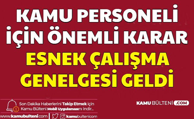 Kamu Personeli ve İşçilerinde Yeni Dönem: Esnek Çalışma Genelgesi Yayımlandı (Uzaktan ve Dönüşümlü Çalışma Nedir Nasıl Olacak?)