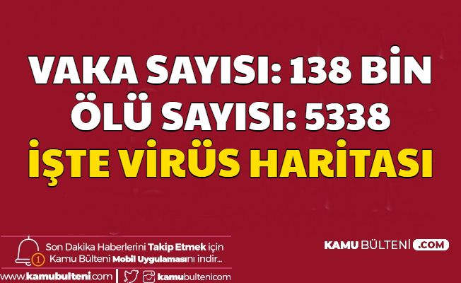 Korona Virüsünde Son Durum: Ölü Sayısı 5 Bini Geçti İşte Coronavirüs Yayılma Haritası