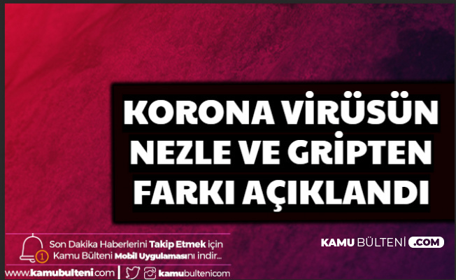 Korona Virüsünün Belirtileri ve Gripten Farkı Açıklandı