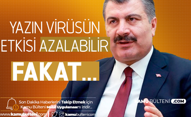 Sağlık Bakanı'ndan Son Dakika Koronavirüs Açıklamaları! Bunlara Mutlaka Dikkat