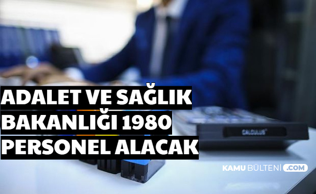 Sağlık ve Adalet Bakanlığı 1980 Kamu Personeli Alımı