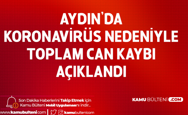 Aydın'da Koronavirüs Nedeniyle Toplam Can Kaybı Açıklandı