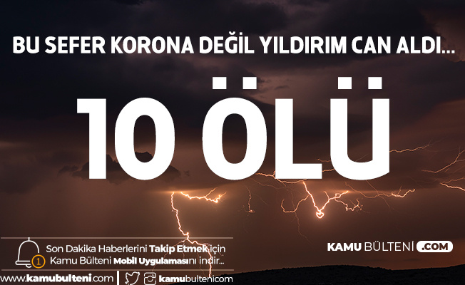 Hindistan'da Yıldırım Düşmesi Sonucu 10 Kişi Yaşamını Yitirdi Hindistan'da Yıldırım Düşmesi Sonucu 10 Kişi Yaşamını Yitirdi