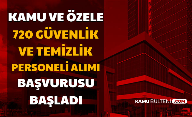 Sinavsiz 720 Guvenlik Gorevlisi Ve Temizlik Personeli Alimi Basvurusu Iskur Dan Basladi