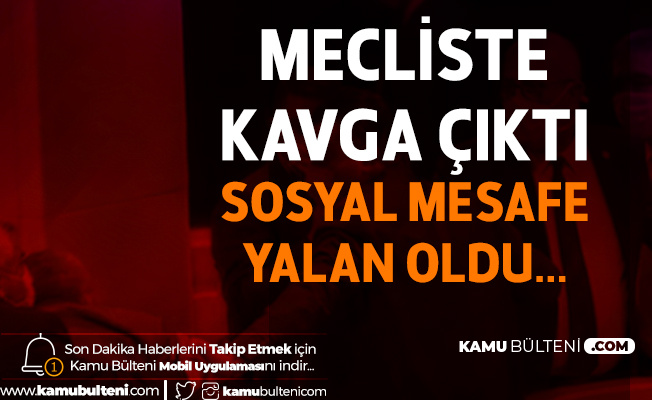 TBMM Genel Kurulunda Kavga ! İYİ Parti ve MHP'li Vekiller Arasında İnfaz Yasası Gerilimi