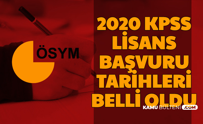2020 Kpss Lisans Ve Oabt Basvuru Tarihleri Belli Oldu