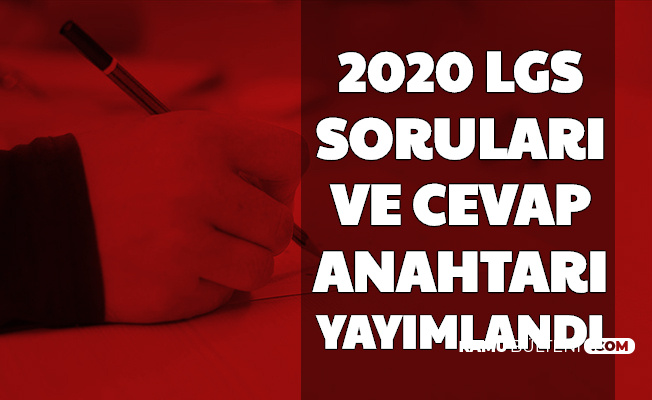 2020 Lgs Soru Kitapcigi Ve Cevap Anahtari Yayimlandi Meb Gov Tr Turkce Matematik Fen Bilgisi Inkilap