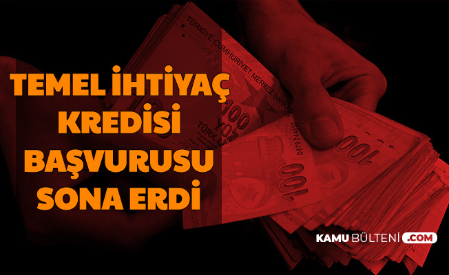 Bireysel Temel İhtiyaç Kredisi Başvurusu Sona Erdi (Halkbank-Vakıfbank-Ziraat Bankası Sonuç Sayfası)