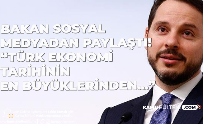 Hazine ve Maliye Bakanı Albayrak: Girişim Ekosistemimiz Güzel Bir Haberle Parlıyor