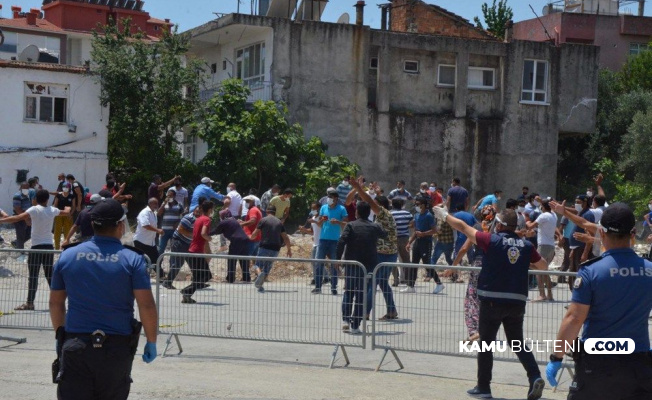 Karantina 1 Hafta Uzatılınca Antalya Serik'te Polise Taşlı Saldırı