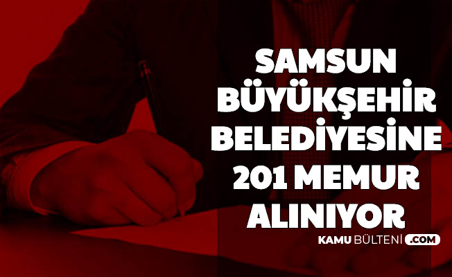 samsun buyuksehir belediyesine 201 memur alimi iste internetten basvuru ekrani