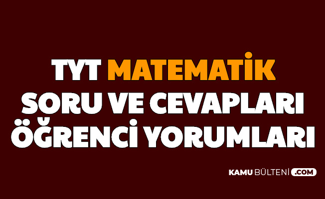 tyt matematik sorulari cevaplari ve