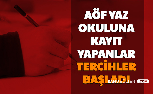 anadolu universitesi aof yaz okulu