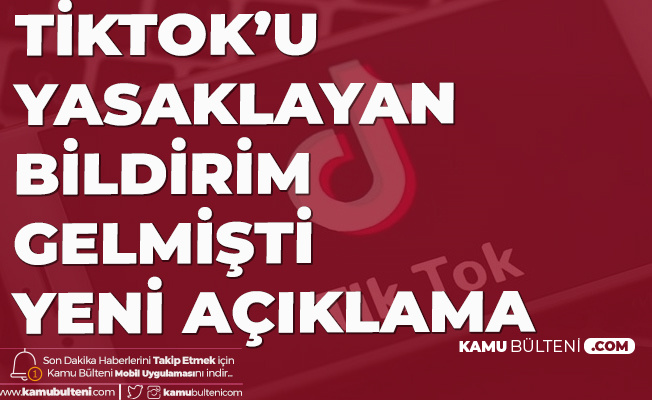 Çalışanlara Tiktok'u Yasaklayan Bildirim Göndermişlerdi: Yanlışlık Oldu Çalışanlara Tiktok'u Yasaklayan Bildirim Göndermişlerdi: Yanlışlık Oldu