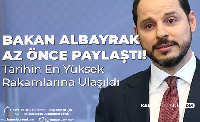 Hazine ve Maliye Bakanı Albayrak: Tarihin En Yüksek Haziran Rakamlarına Ulaşıldı, Vatandaşlarımıza Hayırlı Olsun Hazine ve Maliye Bakanı Albayrak: Tarihin En Yüksek Haziran Rakamlarına Ulaşıldı, Vatandaşlarımıza Hayırlı Olsun